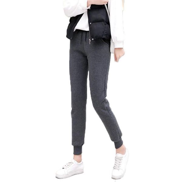 women's pants & capris 2021 casual sportswear winter elastic waist large size plus velvet warm cotton female harem, Black;white
women's pants & capris 2021 casual sportswear winter elastic waist large size plus velvet warm cotton female harem, Black;white