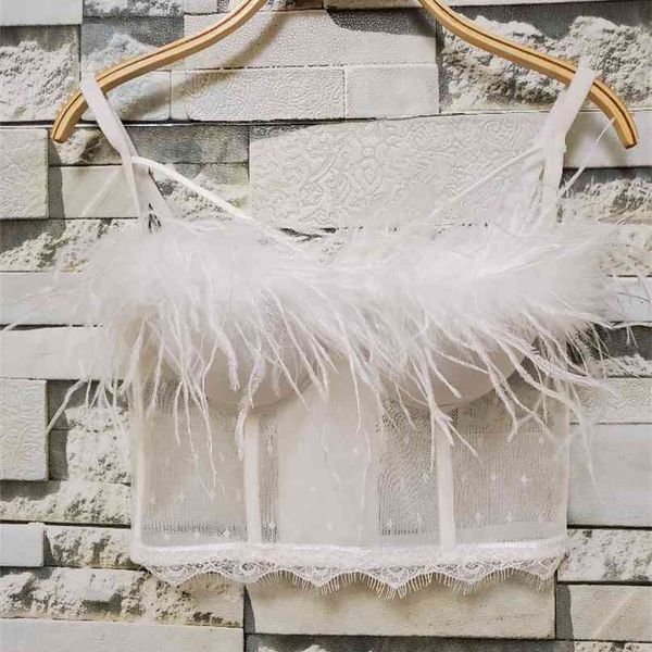 solid color mesh lace feather camisole autumn and winter white vest tube crop women short bustier camis k545 210527, Black;gray
solid color mesh lace feather camisole autumn and winter white vest tube crop women short bustier camis k545 210527, Black;gray