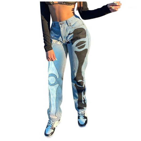 women's jeans female trousers fashion comfortable long low-rise street printed casual pants loose pantalones de mujer #8, Blue
women's jeans female trousers fashion comfortable long low-rise street printed casual pants loose pantalones de mujer #8, Blue