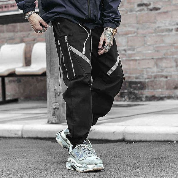 men's pants cotton ribbons hare male pants casual hip hop tatical joggers zipper big pocket design elastic kekx, Black
men's pants cotton ribbons hare male pants casual hip hop tatical joggers zipper big pocket design elastic kekx, Black