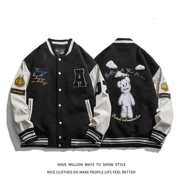 men's jackets / women's large loose baseball jacket, leather jacket, pilot style, neutral, spring and autumn, 2021, Black;brown
men's jackets / women's large loose baseball jacket, leather jacket, pilot style, neutral, spring and autumn, 2021, Black;brown