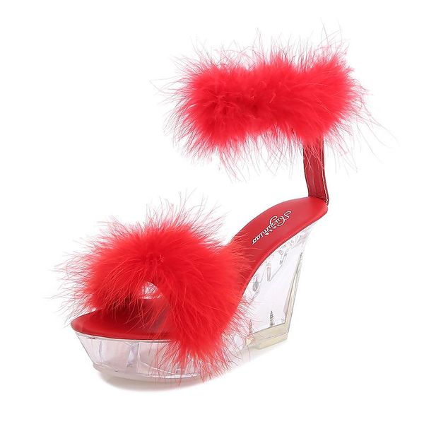 mclubgirl 2021 wedge nightclub high heels fur banquet women's shoes catwalk pole dance crystal bottom lfd-1101-11 sandals, Black
mclubgirl 2021 wedge nightclub high heels fur banquet women's shoes catwalk pole dance crystal bottom lfd-1101-11 sandals, Black