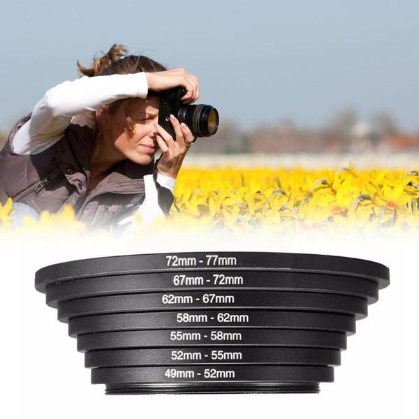 lens adapters & mounts 7pcs adapter filter set metal step up rings 49-52-55-58-62-67-72-77mm a1m5 adapte aluminum ring 49-77mm universal p4c
lens adapters & mounts 7pcs adapter filter set metal step up rings 49-52-55-58-62-67-72-77mm a1m5 adapte aluminum ring 49-77mm universal p4c