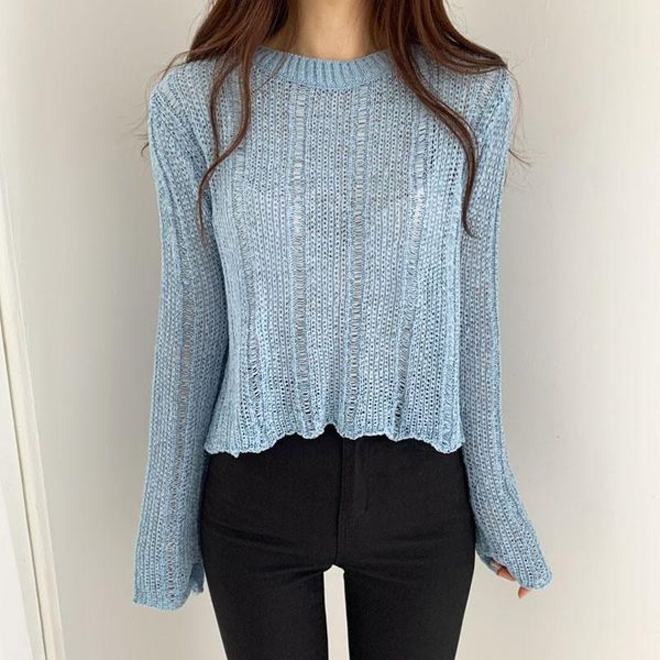 women's sweaters women hollow knitted long sleeve pullover female loose thin sweater, White;black
women's sweaters women hollow knitted long sleeve pullover female loose thin sweater, White;black