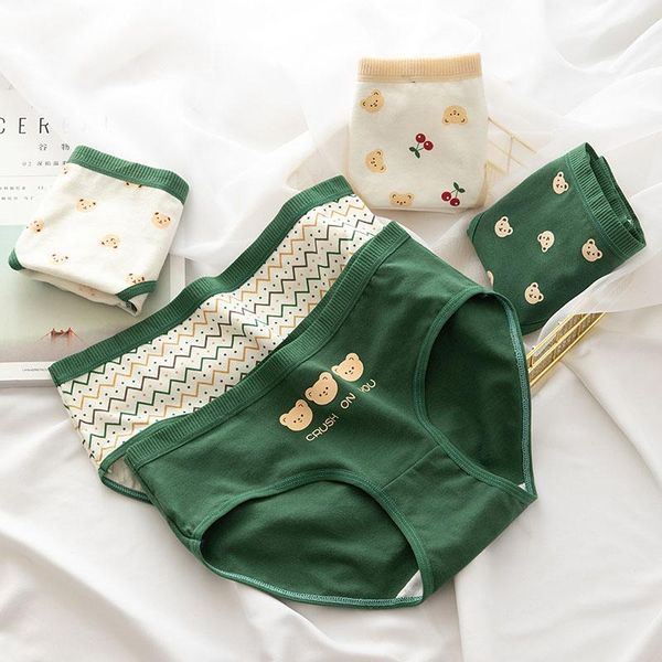women's panties japanese style cute bear print students seamless breathable cotton briefs underwear women mid waist underpants lingerie, Black;pink
women's panties japanese style cute bear print students seamless breathable cotton briefs underwear women mid waist underpants lingerie, Black;pink