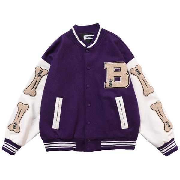 men's jackets mens hip hop baseball jacket coats furry bone letter patchwork optional harajuku college style bomber men oversize m-2xl, Black;brown
men's jackets mens hip hop baseball jacket coats furry bone letter patchwork optional harajuku college style bomber men oversize m-2xl, Black;brown