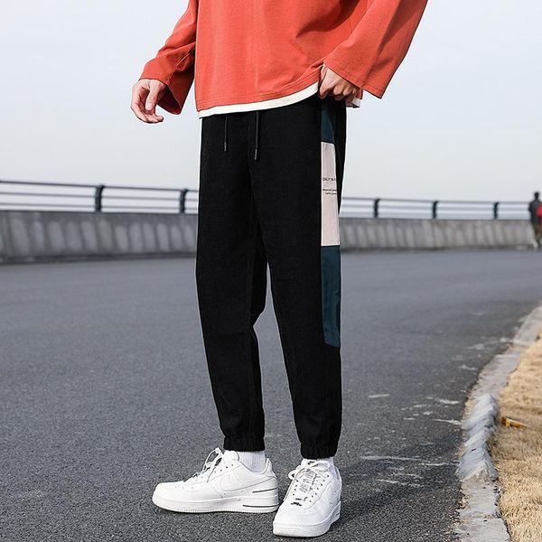 men's pants 2021 spring and autumn korean fashion student straight loose large casual sports wear, Black
men's pants 2021 spring and autumn korean fashion student straight loose large casual sports wear, Black