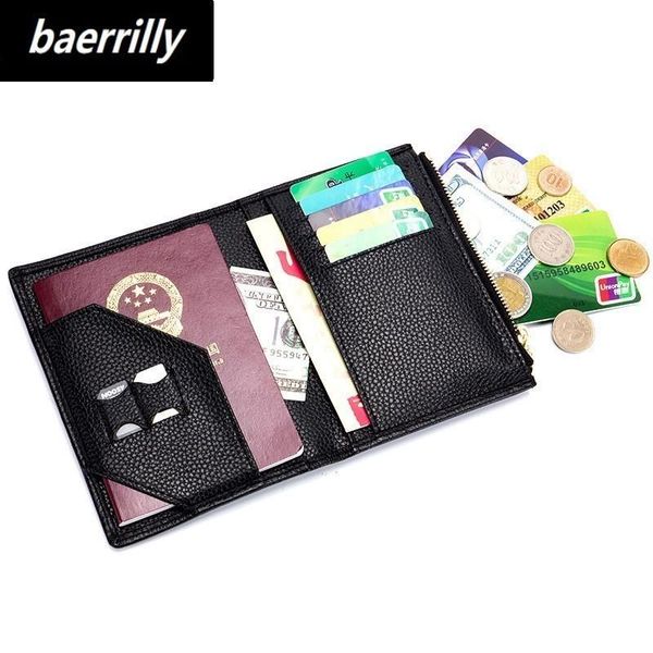 card holders fashion women wallet genuine leather passport cover id business holder men purse rfid driving license document case, Brown;gray
card holders fashion women wallet genuine leather passport cover id business holder men purse rfid driving license document case, Brown;gray