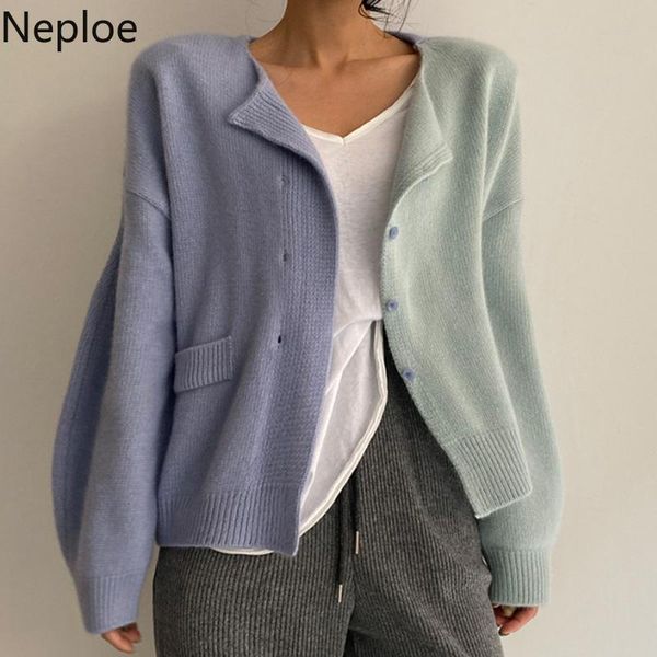 women's knits & tees neploe women contrast color long sleeve sweater coat loose knitted cardigan korean chic autumn simple o neck casua, White
women's knits & tees neploe women contrast color long sleeve sweater coat loose knitted cardigan korean chic autumn simple o neck casua, White
