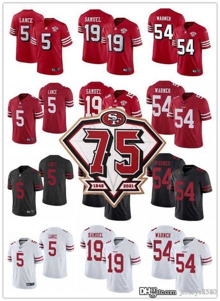 men women youth 75th san francisco's 49ers's jersey 5 trey lance 19 deebo samuel 54 fred warner football jerseys black red
men women youth 75th san francisco's 49ers's jersey 5 trey lance 19 deebo samuel 54 fred warner football jerseys black red