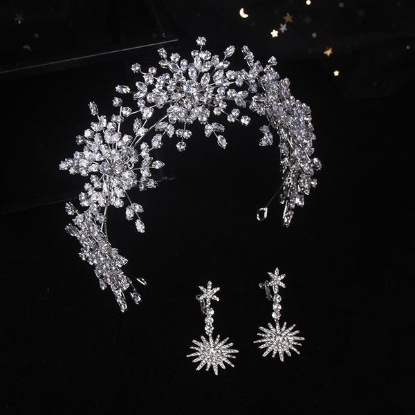 hair clips & barrettes bridal luxury artificial zircon crystal crown earrings wedding dress styling accessories, Golden;silver
hair clips & barrettes bridal luxury artificial zircon crystal crown earrings wedding dress styling accessories, Golden;silver
