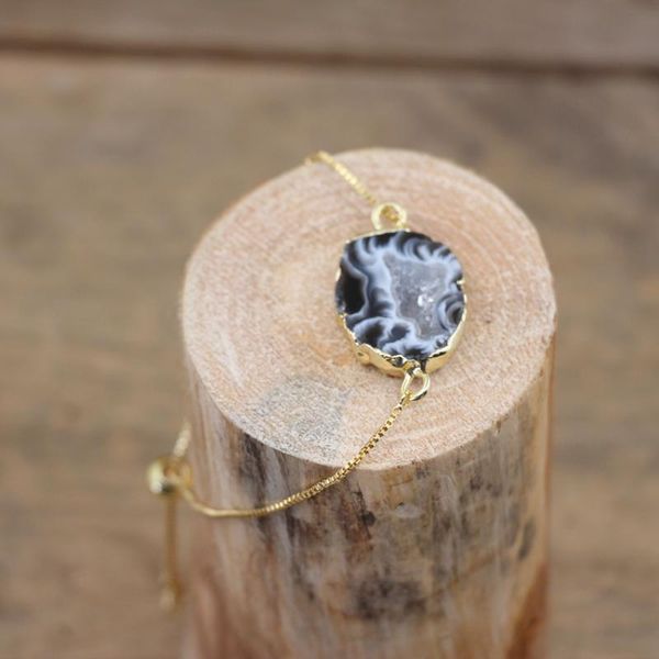 link, chain natural agates geode druzy gold/silvery chains adjustable bracelet black raw drusy quartzs fashion women jewelry dropship qc2032
link, chain natural agates geode druzy gold/silvery chains adjustable bracelet black raw drusy quartzs fashion women jewelry dropship qc2032