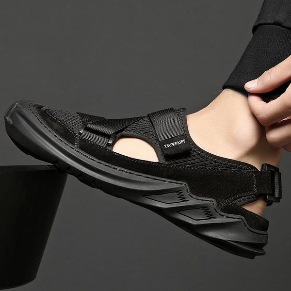sandals casual leather mens fashion outdoor para cuero sandale hombre sandel rubber sport sandalet male herren zandalias da 2021 safety, Black
sandals casual leather mens fashion outdoor para cuero sandale hombre sandel rubber sport sandalet male herren zandalias da 2021 safety, Black