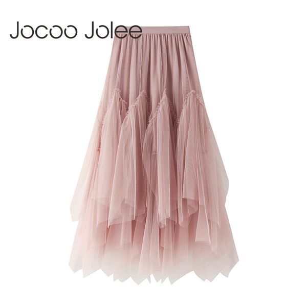 women spring autumn irregular gauze mesh pleated long skirt kawaii a-line solid elegant sweet natural tutu 210428, Black
women spring autumn irregular gauze mesh pleated long skirt kawaii a-line solid elegant sweet natural tutu 210428, Black