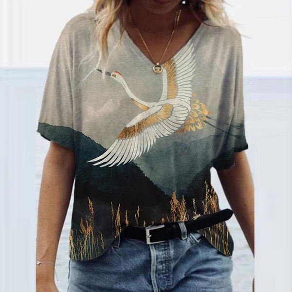 women's t-shirt vintage printed t-shirts summer casual short sleeve harajuku leisure streetwear tee mujer camisetas @40, White
women's t-shirt vintage printed t-shirts summer casual short sleeve harajuku leisure streetwear tee mujer camisetas @40, White
