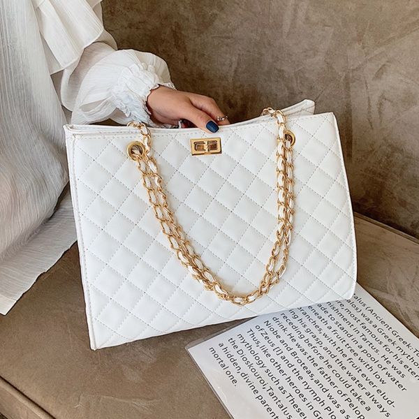 women fashion large diamond lattice shoulder designer leather big tote chain plaid shopper crossbody bags
women fashion large diamond lattice shoulder designer leather big tote chain plaid shopper crossbody bags