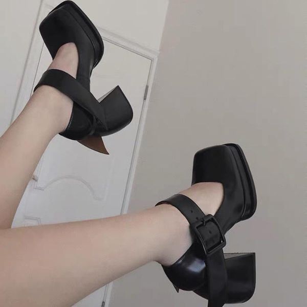 dress shoes mary jane lolita cosplay 9cm high heels thick heel square toe platform women pumps retro patent leather, Black
dress shoes mary jane lolita cosplay 9cm high heels thick heel square toe platform women pumps retro patent leather, Black