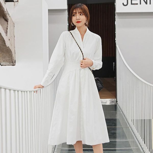 casual dresses yigelila autumn fashion white dress o-neck full sleeves solid a-line lantern button mid-calf 65392, Black;gray
casual dresses yigelila autumn fashion white dress o-neck full sleeves solid a-line lantern button mid-calf 65392, Black;gray
