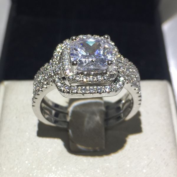 fashion jewelry handmade cushion cut 8mm 5a zircon stone 10kt white gold filled women engagement wedding band ring set, Slivery;golden
fashion jewelry handmade cushion cut 8mm 5a zircon stone 10kt white gold filled women engagement wedding band ring set, Slivery;golden