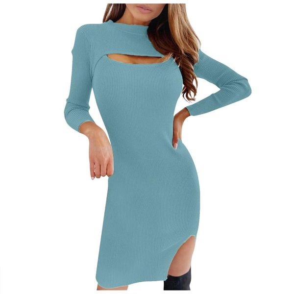 casual dresses solid colour hollow woman's dress o-neck tight long sleeve knee-length mini business women ropa mujer, Black;gray
casual dresses solid colour hollow woman's dress o-neck tight long sleeve knee-length mini business women ropa mujer, Black;gray