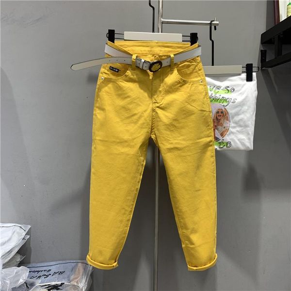 women's jeans stretch jean female 2021 summer korea-style thin casual trousers all-match yellow pencil pants high waist ankle-length, Blue
women's jeans stretch jean female 2021 summer korea-style thin casual trousers all-match yellow pencil pants high waist ankle-length, Blue