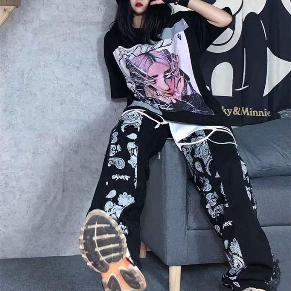harajuku boys girls spring/autumn high street wide leg pants gothic punk safari style renaissance vintage couple casual women's & capri, Black;white
harajuku boys girls spring/autumn high street wide leg pants gothic punk safari style renaissance vintage couple casual women's & capri, Black;white