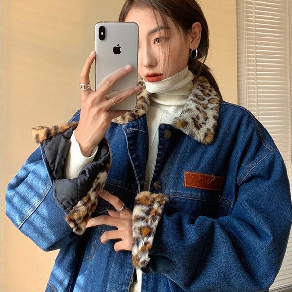 women's down & parkas 2021 style korean loose warm winter plus velvet cotton coat flannel splicing jacket female denim fashion clothing, Black
women's down & parkas 2021 style korean loose warm winter plus velvet cotton coat flannel splicing jacket female denim fashion clothing, Black