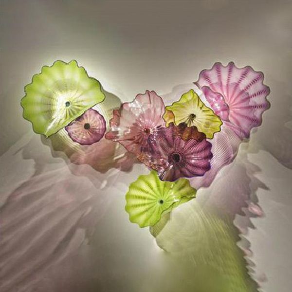 wall lamps artistic design murano glass platters 7pcs wall-mounted plate for home purple green tone sea luxury hanging decorative art
wall lamps artistic design murano glass platters 7pcs wall-mounted plate for home purple green tone sea luxury hanging decorative art