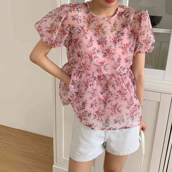 blouses pink organza floral blouses women summer korean style elegant sweet shirt sleeve loose blusas, White
blouses pink organza floral blouses women summer korean style elegant sweet shirt sleeve loose blusas, White