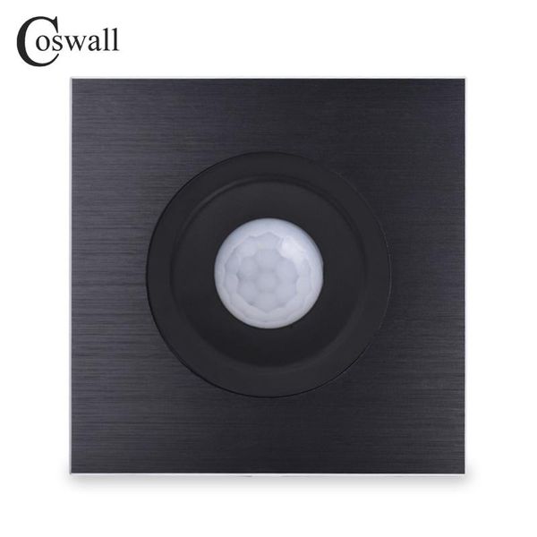 smart home control coswall aluminum panel pir motion sensor wall light switch adjustable time delay and induction distance black / silver gr
smart home control coswall aluminum panel pir motion sensor wall light switch adjustable time delay and induction distance black / silver gr