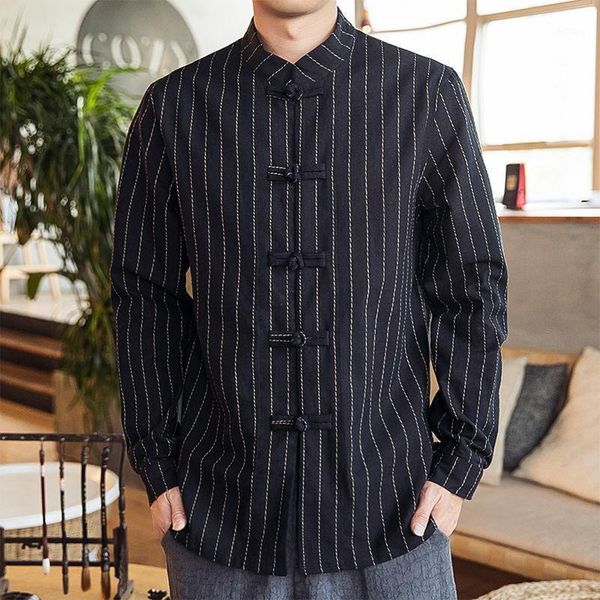 men's jackets mrgoldenbowl autumn and spring jacket stand single breasted chinese style men cotton linen striped, Black;brown
men's jackets mrgoldenbowl autumn and spring jacket stand single breasted chinese style men cotton linen striped, Black;brown