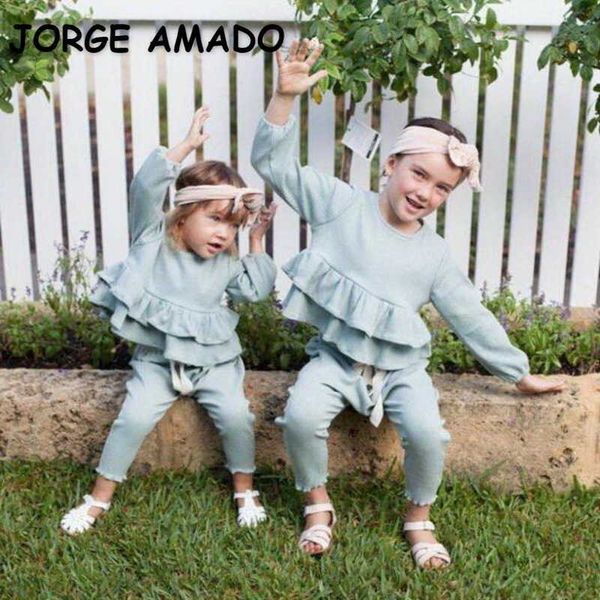 korean style spring kids girls 2-pcs sets solid color waffle ruffles + elastic waist pants children clothes e201 210610, White
korean style spring kids girls 2-pcs sets solid color waffle ruffles + elastic waist pants children clothes e201 210610, White