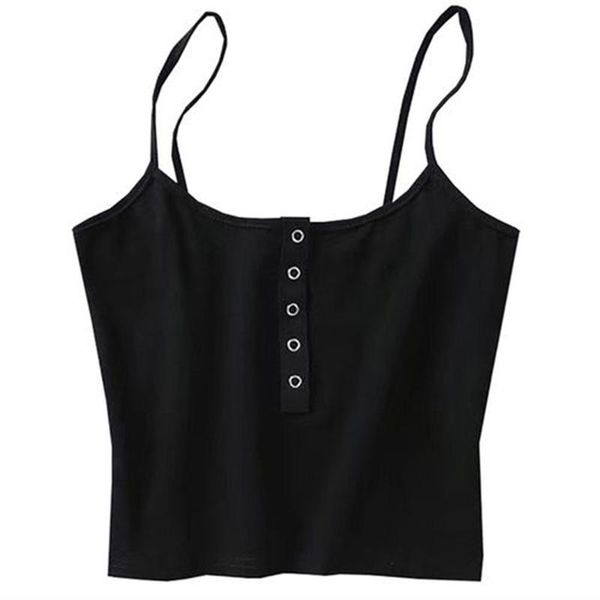 women's tanks & camis fashion women small vest breast buckle tight short skin button strap slim crop top, White
women's tanks & camis fashion women small vest breast buckle tight short skin button strap slim crop top, White