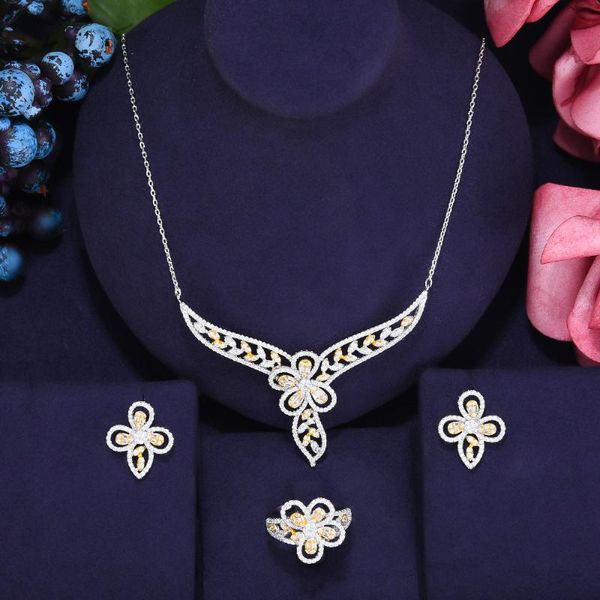 earrings & necklace godki flower charm 3pcs ring earring set for women wedding party cubic zircon cz dubai bridal jewelry bijoux femme ense, Silver
earrings & necklace godki flower charm 3pcs ring earring set for women wedding party cubic zircon cz dubai bridal jewelry bijoux femme ense, Silver