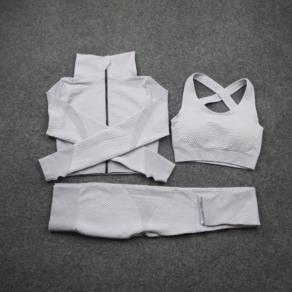 yoga outfit three piece set women fitness sport clothes seamless sets long sleeve clothing female gym suits wear running
yoga outfit three piece set women fitness sport clothes seamless sets long sleeve clothing female gym suits wear running