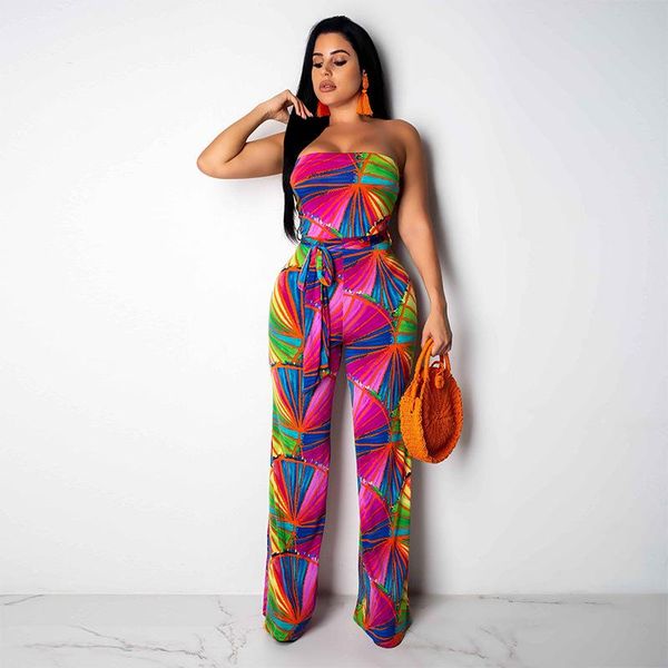 women's jumpsuits & rompers 2021 summer print sleeveless off shoulder strapless backless fashion loose female playsuits, Black;white
women's jumpsuits & rompers 2021 summer print sleeveless off shoulder strapless backless fashion loose female playsuits, Black;white