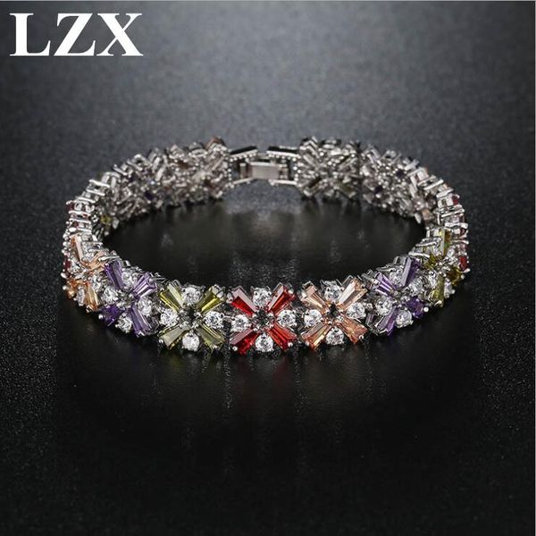 charm bracelets lzx trendy luxury tennis bracelet femme for women cubic zirconia crystal fashion wedding party gorgeous jewerly gifts, Golden;silver
charm bracelets lzx trendy luxury tennis bracelet femme for women cubic zirconia crystal fashion wedding party gorgeous jewerly gifts, Golden;silver