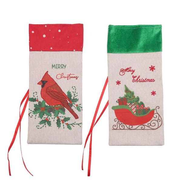 christmas decorations holiday wine storage table decoration gift bird sleigh pattern bottle cover bag champagne
christmas decorations holiday wine storage table decoration gift bird sleigh pattern bottle cover bag champagne