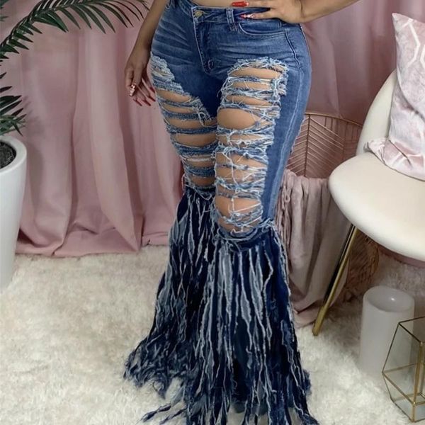 fashion stylish pants women jeans high waist solid tassels ripped holes long bell bottoms clothes ladies casual trousers women's & capr, Black;white
fashion stylish pants women jeans high waist solid tassels ripped holes long bell bottoms clothes ladies casual trousers women's & capr, Black;white
