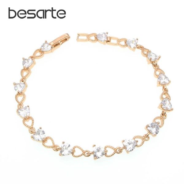 heart cristal zircon women gold bracelets femme pulseira bracelete pulsera mujer bracciali donna armband wristband bilezik b1201 link, chain, Black
heart cristal zircon women gold bracelets femme pulseira bracelete pulsera mujer bracciali donna armband wristband bilezik b1201 link, chain, Black