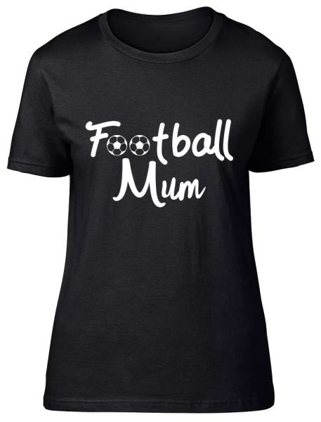 football mum womens ladies fitted t-shirt, White;black
football mum womens ladies fitted t-shirt, White;black