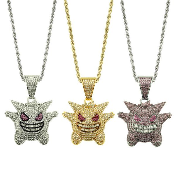 men hip hop necklace jewelry europe fashion rhinestones hip-hop pendant pet elf cartoon accessories necklaces, Silver
men hip hop necklace jewelry europe fashion rhinestones hip-hop pendant pet elf cartoon accessories necklaces, Silver
