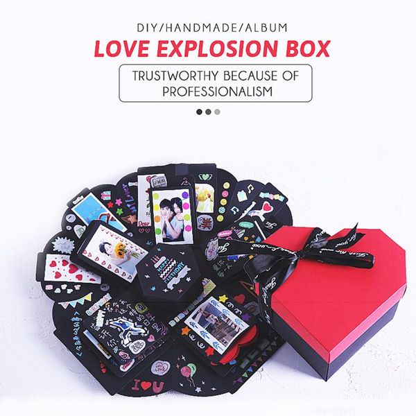 finished product heart-shaped explosion gift box diy handmade po exploding wrap
finished product heart-shaped explosion gift box diy handmade po exploding wrap