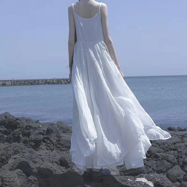 casual dresses 2021 arrival summer arts style women spaghetti strap o-neck dress all-matched asymmetry cotton linen b417, Black;gray
casual dresses 2021 arrival summer arts style women spaghetti strap o-neck dress all-matched asymmetry cotton linen b417, Black;gray