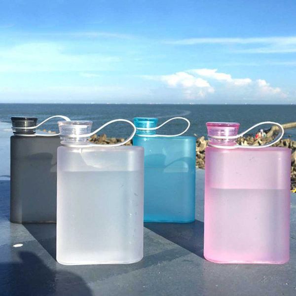 water bottle 400ml outdoor sports cycling cup portable creative student square plastic clear kettle flat travel wholesales
water bottle 400ml outdoor sports cycling cup portable creative student square plastic clear kettle flat travel wholesales