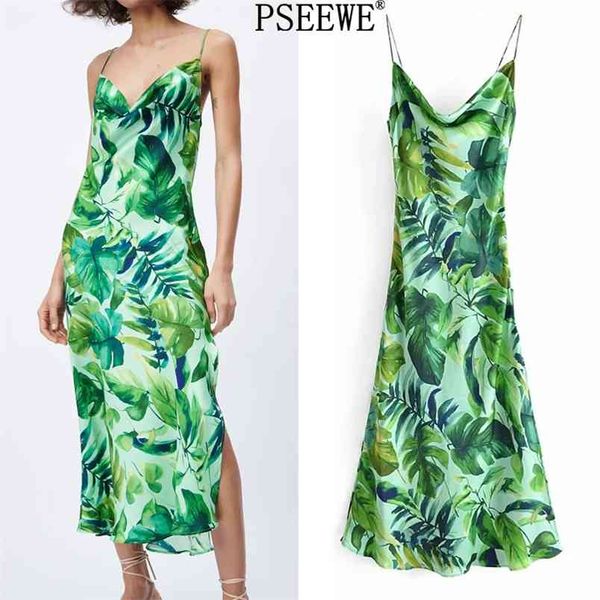 woman summer dress green tropical print camisole long es women backless holiday beach strap midi 210519, Black;gray
woman summer dress green tropical print camisole long es women backless holiday beach strap midi 210519, Black;gray