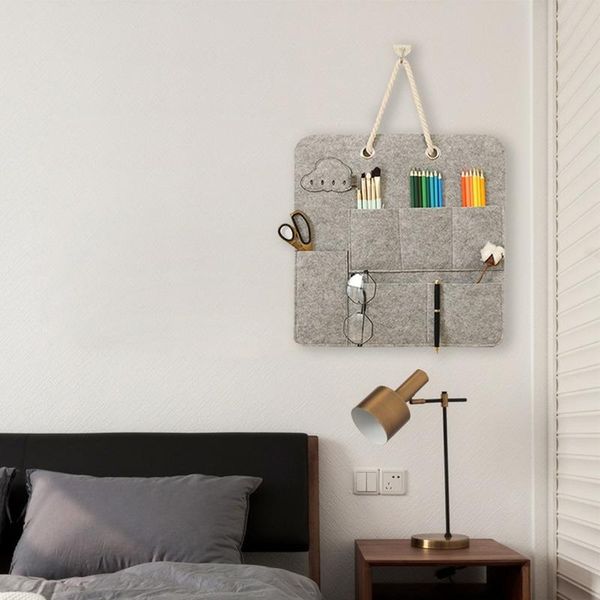 felt wall hanging storage bag home door closet hangings for bedroom living room office magazine wardrobe sundries organizer boxes & bins
felt wall hanging storage bag home door closet hangings for bedroom living room office magazine wardrobe sundries organizer boxes & bins