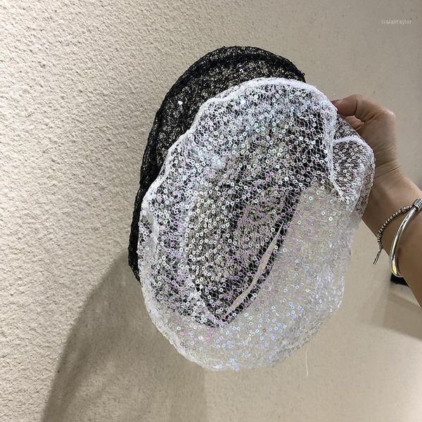 202104-2508771 summer transparent sequins pu brim lady beret hat women leisure painter berets, Blue;gray
202104-2508771 summer transparent sequins pu brim lady beret hat women leisure painter berets, Blue;gray