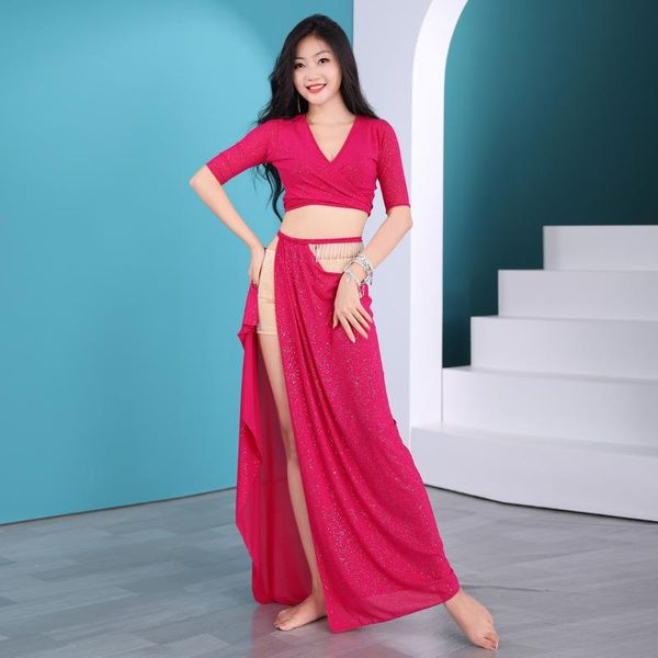 stage wear belly dance practice sequins v-neck split long skirt woman elegant oriental performance clothing, Black;red
stage wear belly dance practice sequins v-neck split long skirt woman elegant oriental performance clothing, Black;red