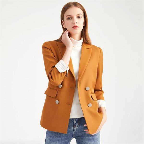 autumn and winter women's jacket casual solid color double-breasted pocket decorative coat jackets, Black;brown
autumn and winter women's jacket casual solid color double-breasted pocket decorative coat jackets, Black;brown